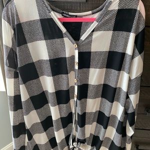 Plaid top